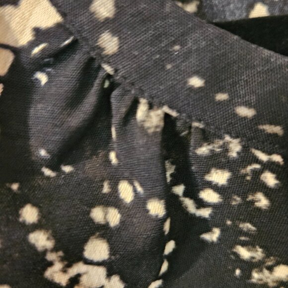 Simply Vera Vera Wang 2X Dolman Popover Blouse Black Diamond Dye NWOT - Picture 9 of 9